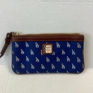 Dooney & Bourke Blue and Brown LA Dodgers Pouch